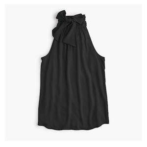 J. Crew Black Tie High Neck Sleeveless Top (4)